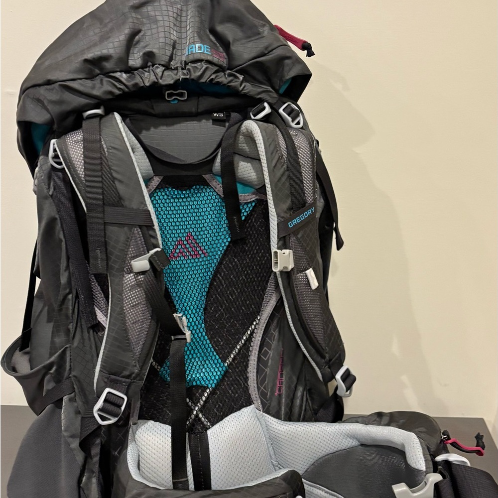 Gregory Black and Teal Adventure Backpack